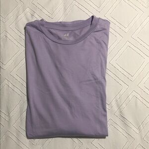 H&M Light Purple Long Sleeve Tee